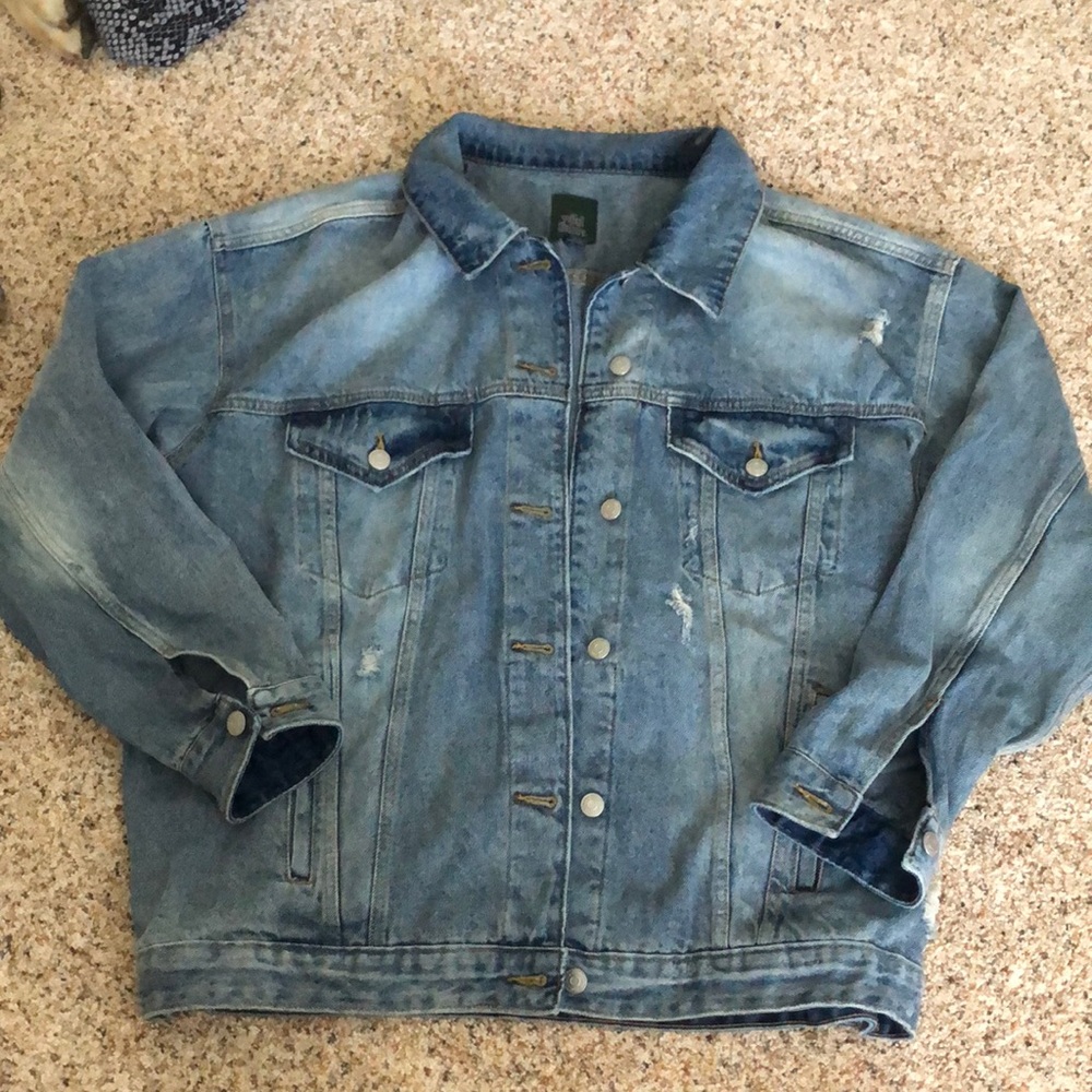 Women’s over sized Jean jacket- size XL